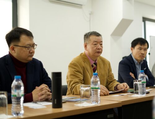 On December 2nd, IAU welcomed a Chinese delegation from Sino Campus, led by Liu Faqun and accompanied by Professors Guo Fengjun and Dan Lian.